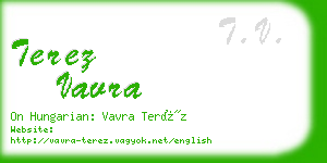 terez vavra business card